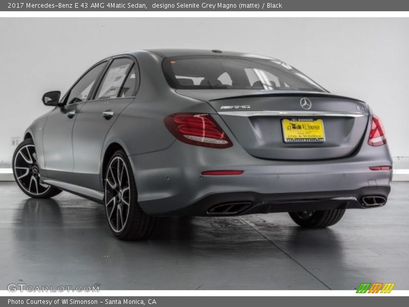 designo Selenite Grey Magno (matte) / Black 2017 Mercedes-Benz E 43 AMG 4Matic Sedan