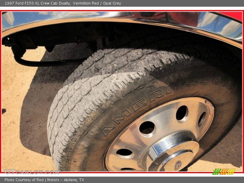 Vermillion Red / Opal Grey 1997 Ford F350 XL Crew Cab Dually