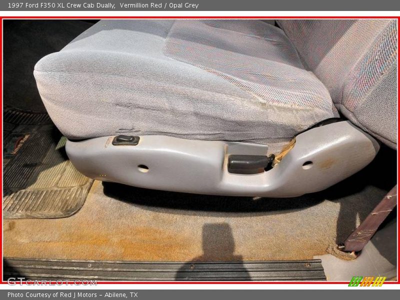 Vermillion Red / Opal Grey 1997 Ford F350 XL Crew Cab Dually