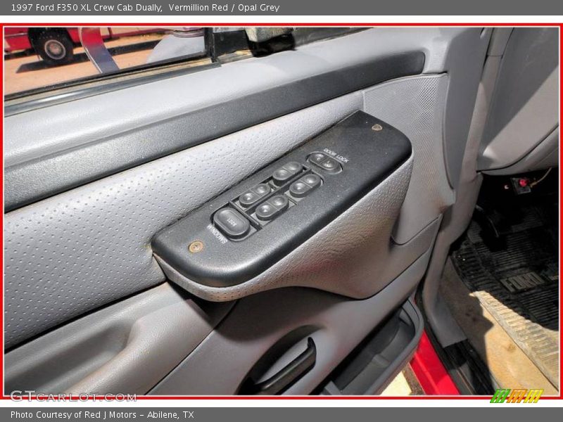 Vermillion Red / Opal Grey 1997 Ford F350 XL Crew Cab Dually