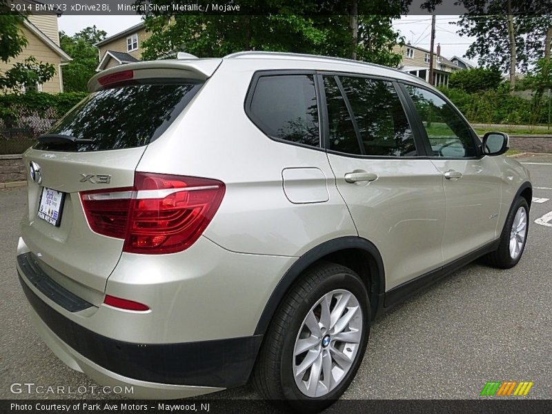 Mineral Silver Metallic / Mojave 2014 BMW X3 xDrive28i