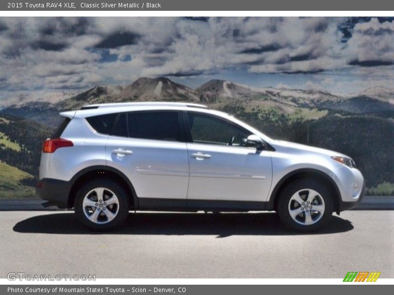 Classic Silver Metallic / Black 2015 Toyota RAV4 XLE