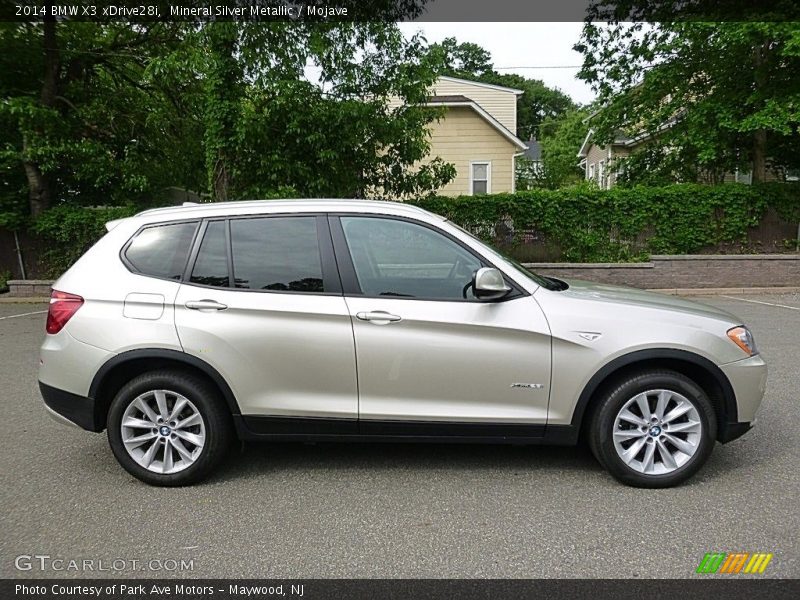 Mineral Silver Metallic / Mojave 2014 BMW X3 xDrive28i