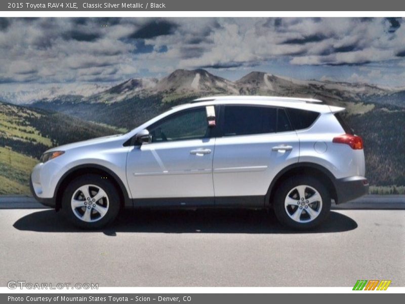 Classic Silver Metallic / Black 2015 Toyota RAV4 XLE