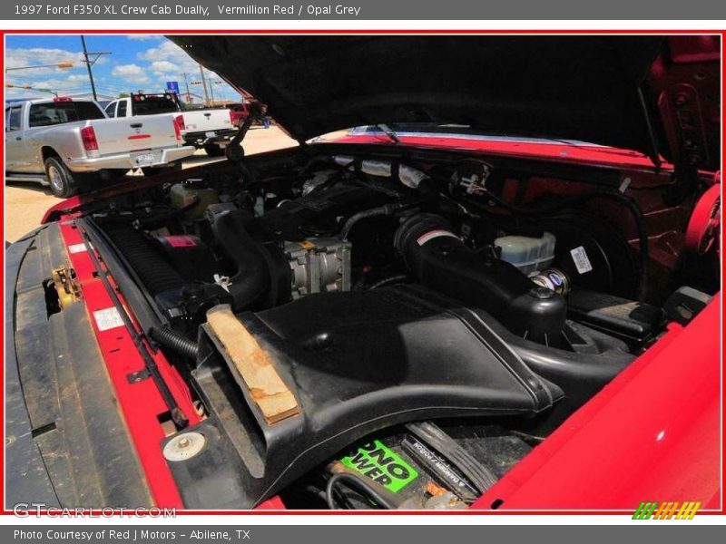 Vermillion Red / Opal Grey 1997 Ford F350 XL Crew Cab Dually