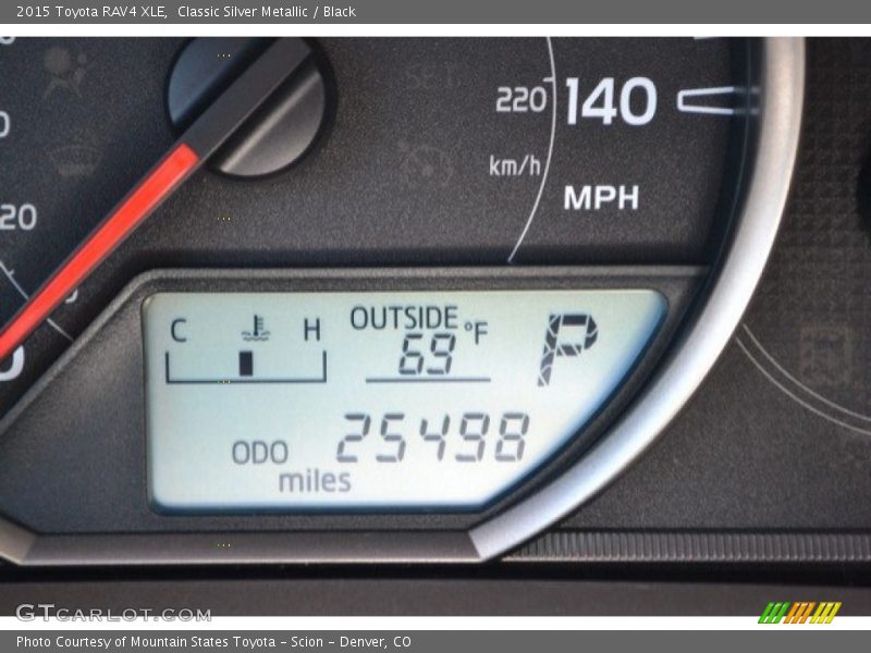 Classic Silver Metallic / Black 2015 Toyota RAV4 XLE