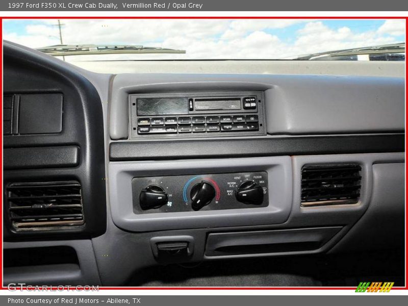 Vermillion Red / Opal Grey 1997 Ford F350 XL Crew Cab Dually