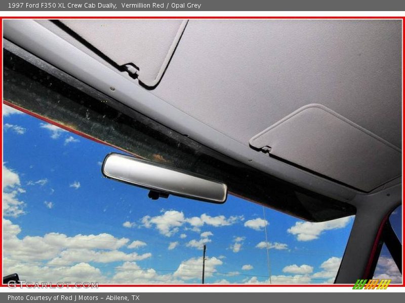 Vermillion Red / Opal Grey 1997 Ford F350 XL Crew Cab Dually