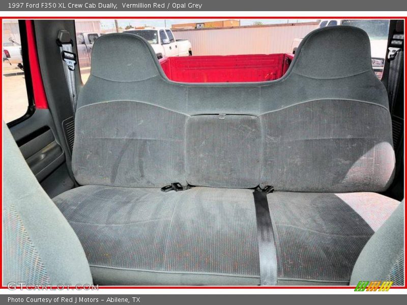 Vermillion Red / Opal Grey 1997 Ford F350 XL Crew Cab Dually