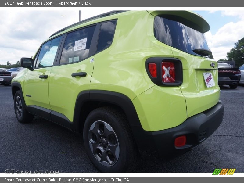 Hypergreen / Black 2017 Jeep Renegade Sport
