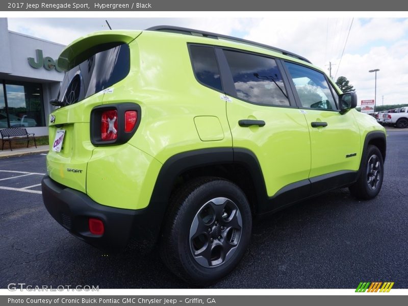 Hypergreen / Black 2017 Jeep Renegade Sport