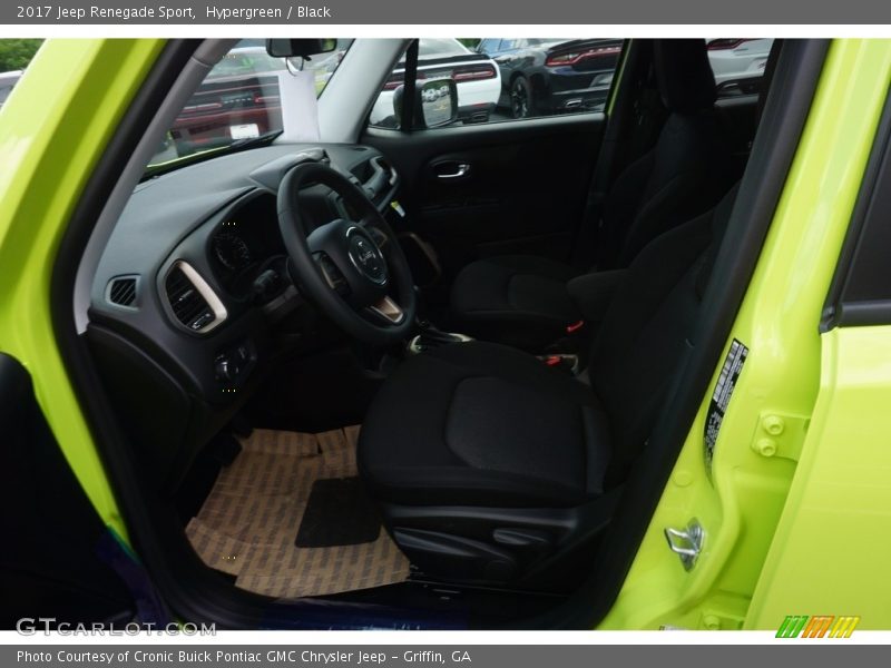 Hypergreen / Black 2017 Jeep Renegade Sport