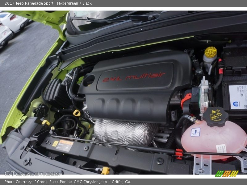 Hypergreen / Black 2017 Jeep Renegade Sport