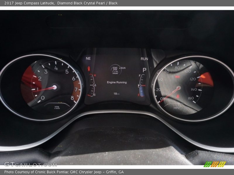 Diamond Black Crystal Pearl / Black 2017 Jeep Compass Latitude
