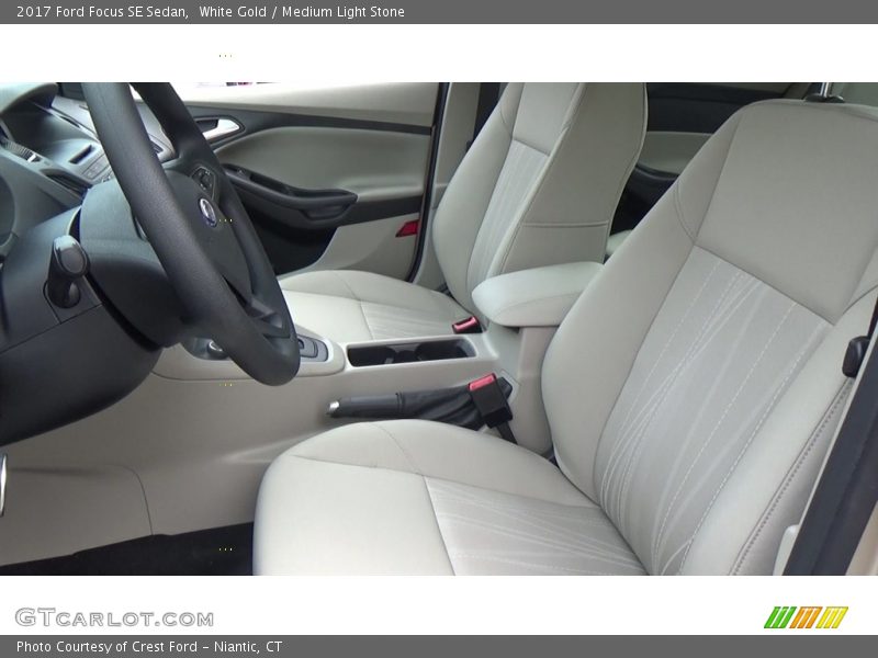 White Gold / Medium Light Stone 2017 Ford Focus SE Sedan