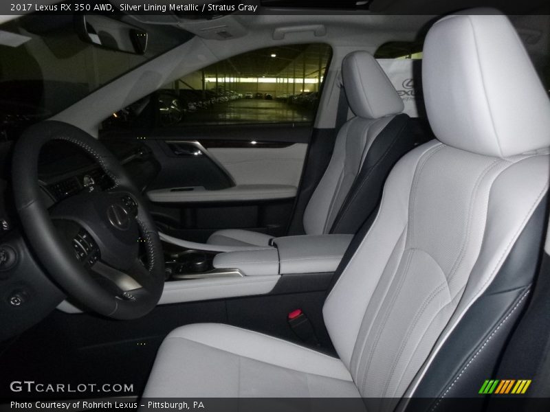 Silver Lining Metallic / Stratus Gray 2017 Lexus RX 350 AWD