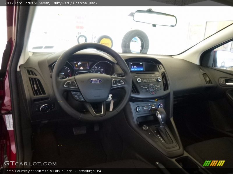 Ruby Red / Charcoal Black 2017 Ford Focus SE Sedan