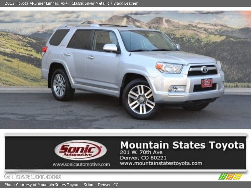 Classic Silver Metallic / Black Leather 2012 Toyota 4Runner Limited 4x4