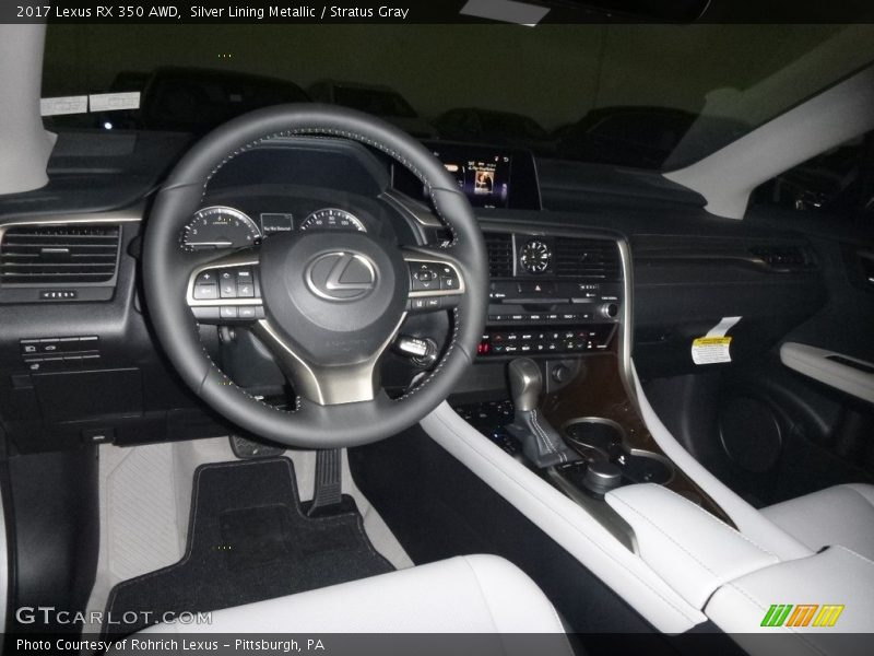 Silver Lining Metallic / Stratus Gray 2017 Lexus RX 350 AWD