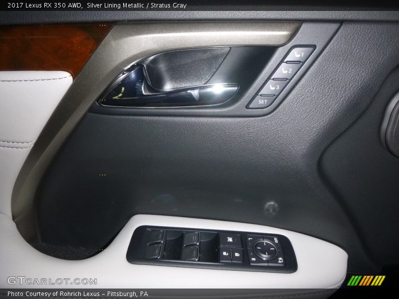 Silver Lining Metallic / Stratus Gray 2017 Lexus RX 350 AWD