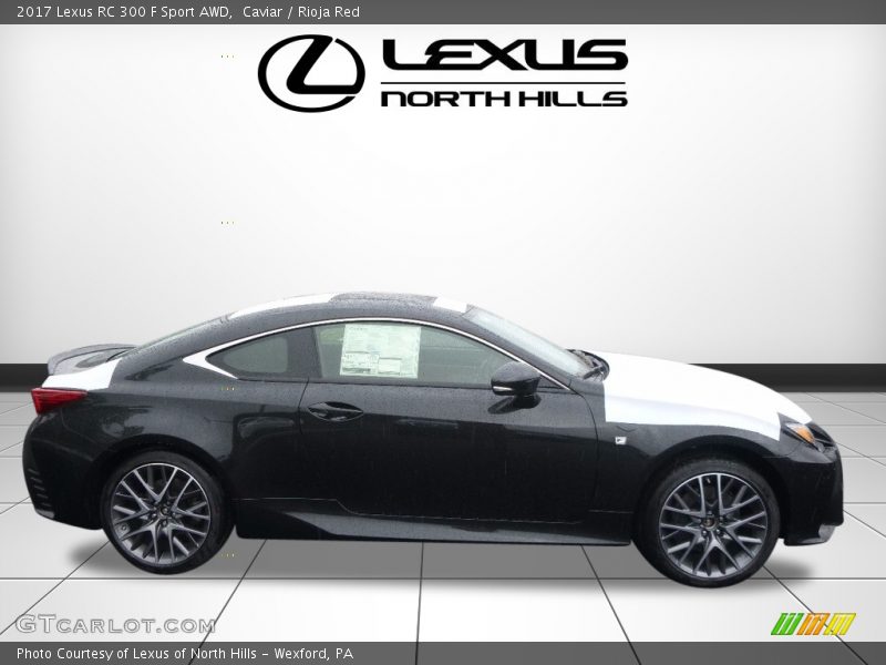 Caviar / Rioja Red 2017 Lexus RC 300 F Sport AWD