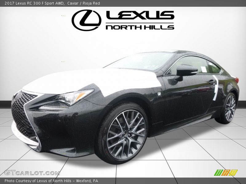 Caviar / Rioja Red 2017 Lexus RC 300 F Sport AWD