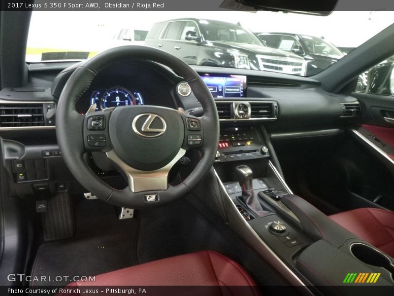 Obsidian / Rioja Red 2017 Lexus IS 350 F Sport AWD