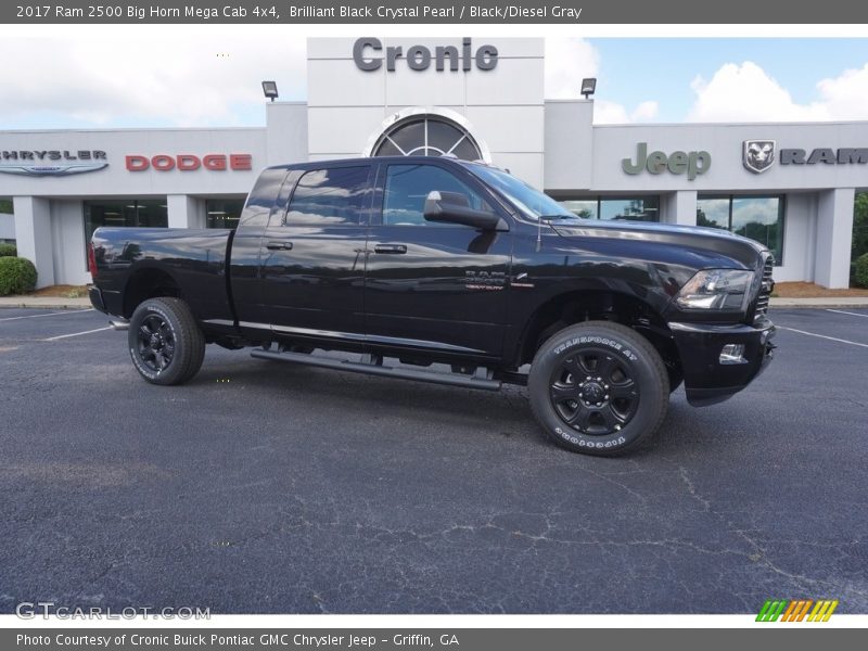 Brilliant Black Crystal Pearl / Black/Diesel Gray 2017 Ram 2500 Big Horn Mega Cab 4x4