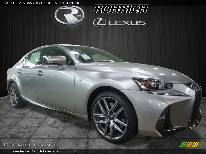 Atomic Silver / Black 2017 Lexus IS 300 AWD F Sport