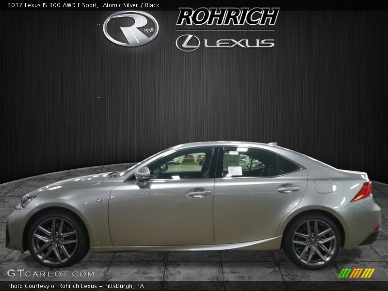 Atomic Silver / Black 2017 Lexus IS 300 AWD F Sport