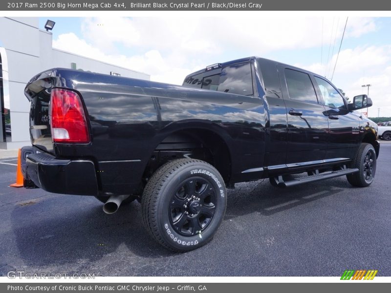 Brilliant Black Crystal Pearl / Black/Diesel Gray 2017 Ram 2500 Big Horn Mega Cab 4x4