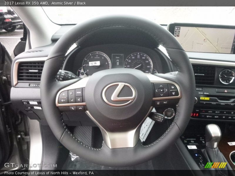 Atomic Silver / Black 2017 Lexus RX 350 AWD