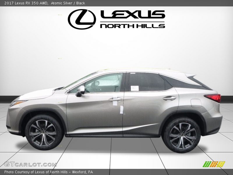 Atomic Silver / Black 2017 Lexus RX 350 AWD