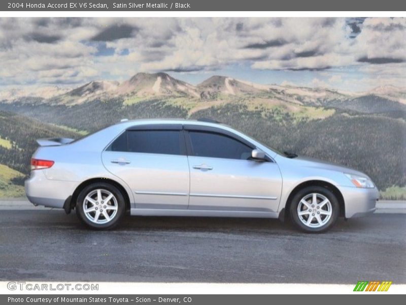 Satin Silver Metallic / Black 2004 Honda Accord EX V6 Sedan