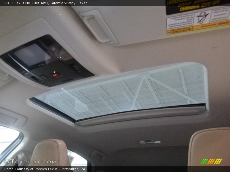 Atomic Silver / Flaxen 2017 Lexus NX 200t AWD