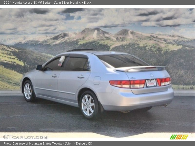 Satin Silver Metallic / Black 2004 Honda Accord EX V6 Sedan