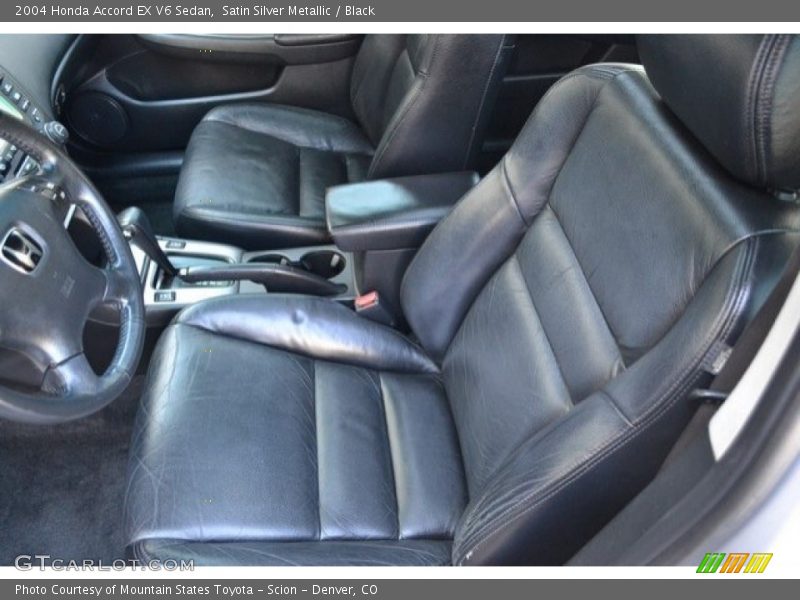 Satin Silver Metallic / Black 2004 Honda Accord EX V6 Sedan