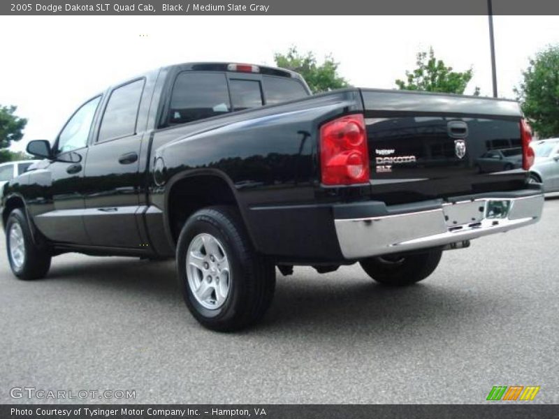 Black / Medium Slate Gray 2005 Dodge Dakota SLT Quad Cab