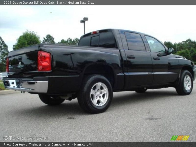 Black / Medium Slate Gray 2005 Dodge Dakota SLT Quad Cab
