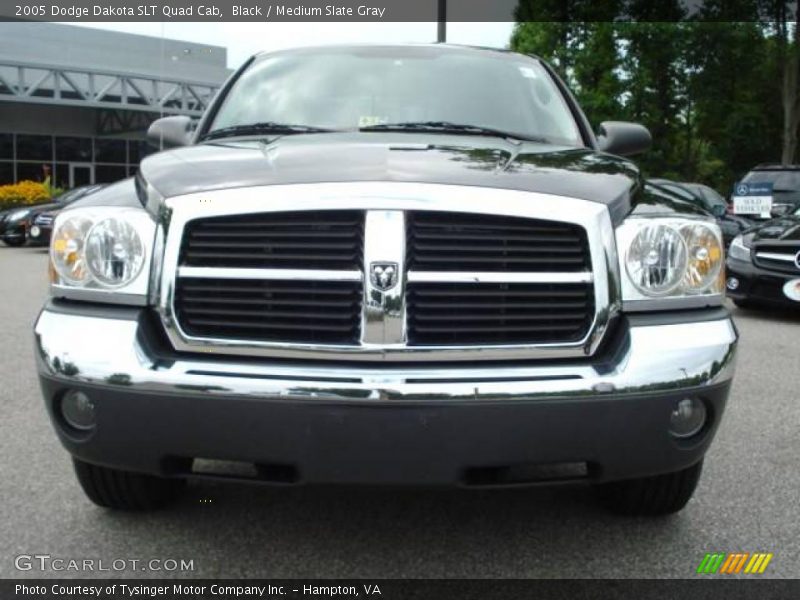 Black / Medium Slate Gray 2005 Dodge Dakota SLT Quad Cab