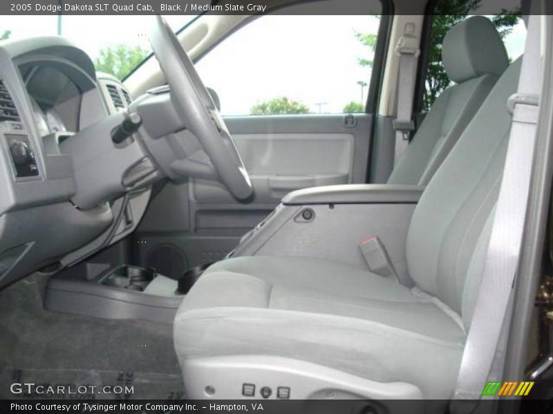Black / Medium Slate Gray 2005 Dodge Dakota SLT Quad Cab