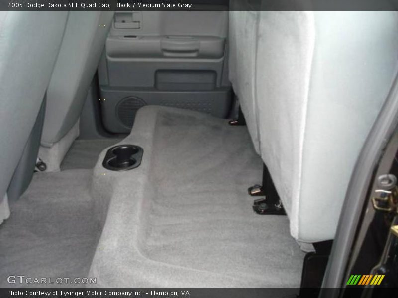 Black / Medium Slate Gray 2005 Dodge Dakota SLT Quad Cab