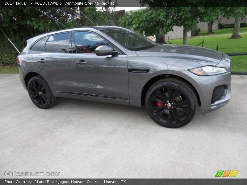 Ammonite Grey / S Red/Jet 2017 Jaguar F-PACE 35t AWD S