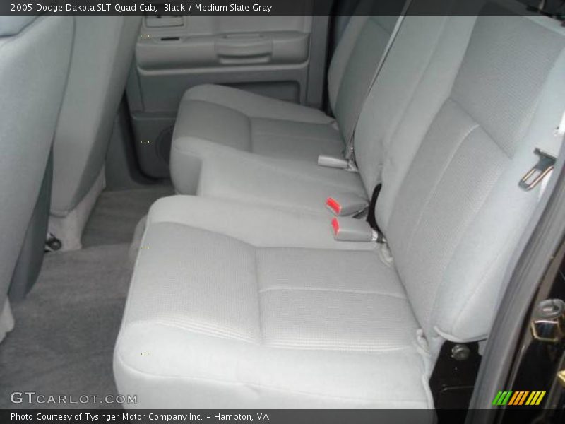 Black / Medium Slate Gray 2005 Dodge Dakota SLT Quad Cab