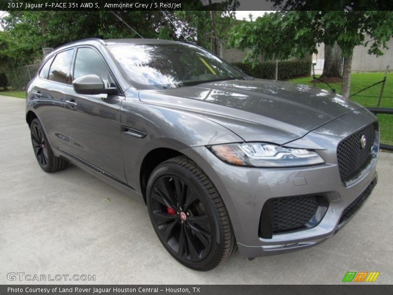 Ammonite Grey / S Red/Jet 2017 Jaguar F-PACE 35t AWD S
