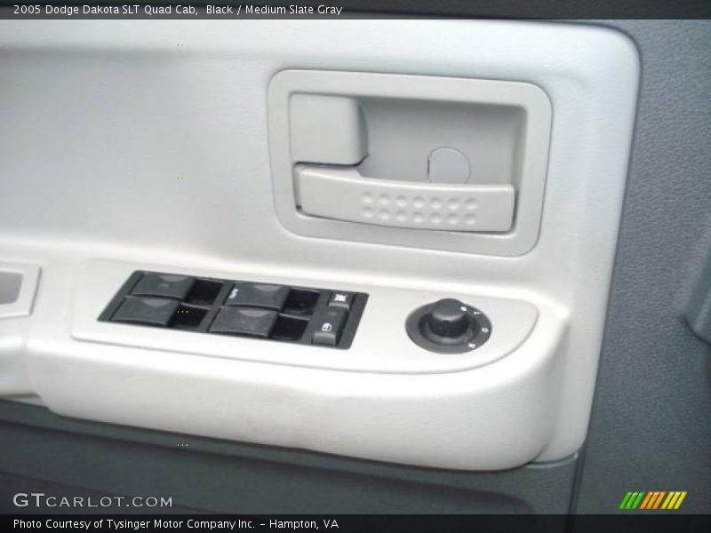 Black / Medium Slate Gray 2005 Dodge Dakota SLT Quad Cab