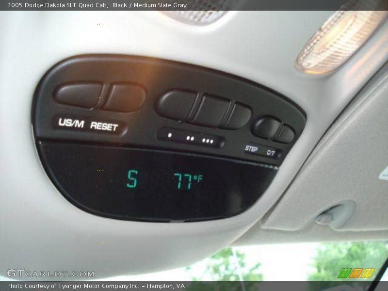 Black / Medium Slate Gray 2005 Dodge Dakota SLT Quad Cab