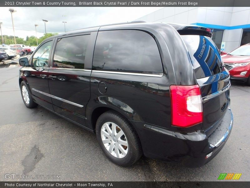 Brilliant Black Crystal Pearl / Dark Frost Beige/Medium Frost Beige 2013 Chrysler Town & Country Touring