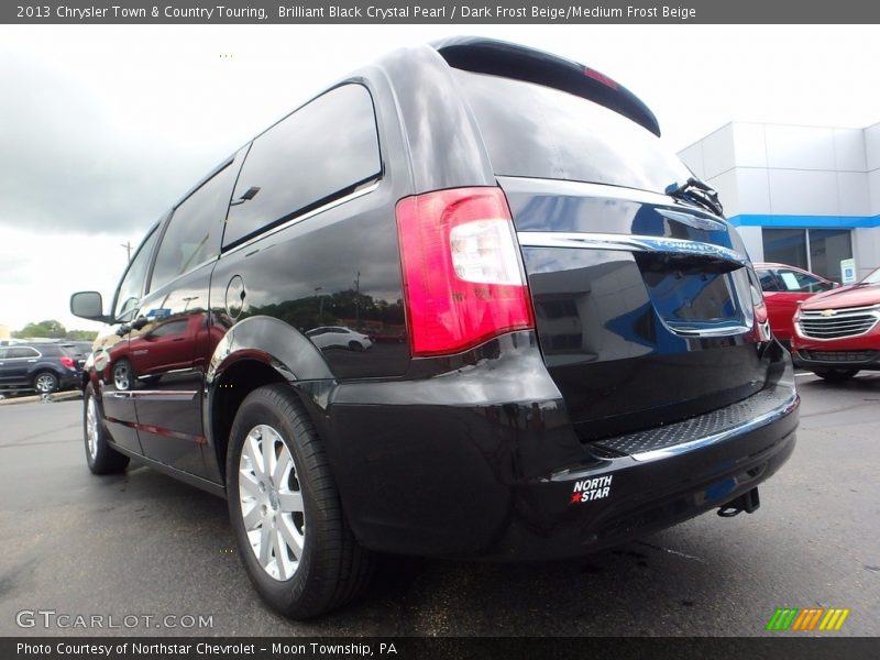 Brilliant Black Crystal Pearl / Dark Frost Beige/Medium Frost Beige 2013 Chrysler Town & Country Touring