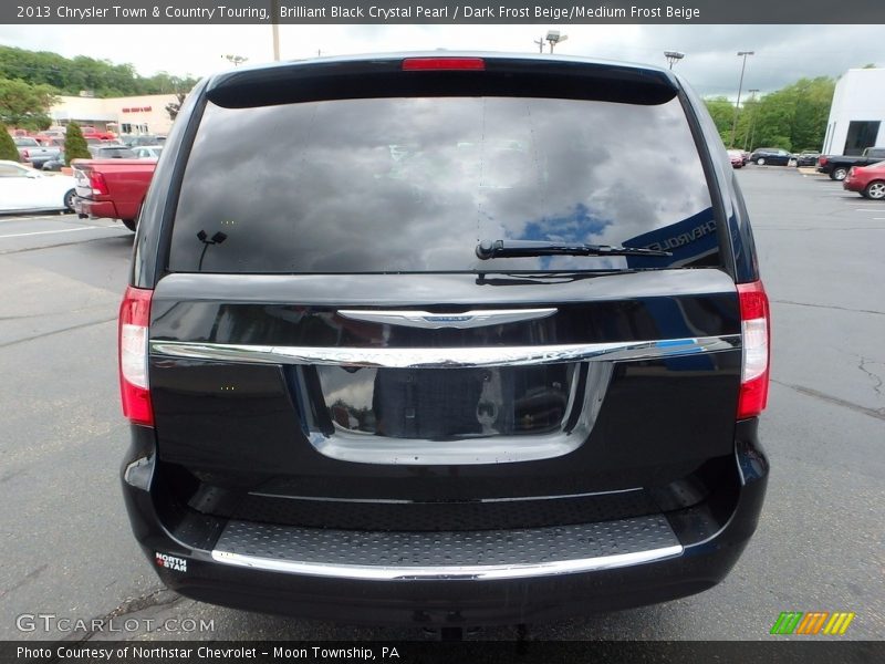 Brilliant Black Crystal Pearl / Dark Frost Beige/Medium Frost Beige 2013 Chrysler Town & Country Touring